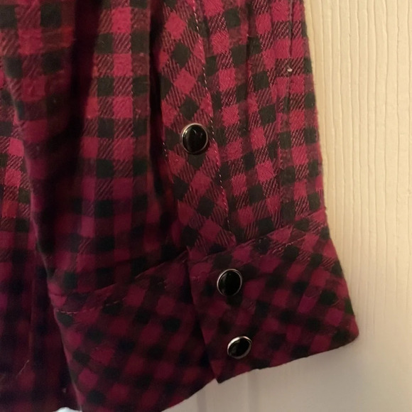 Bit & Bridle woman’s 100% cotton western pearl snap shirt size 1X - Picture 7 of 8